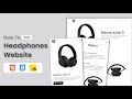 Build a Complete Headphones  website using 🎧 HTML, CSS, and JavaScript