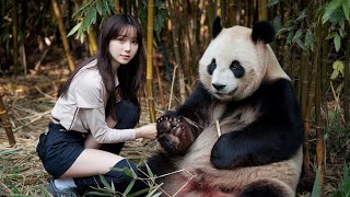 Girl's Heartwarming Rescue of an Injured Giant Panda