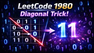 LeetCode 1980: Find Unique Binary String Explained (Diagonal Trick + Java Solution)