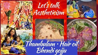 వరలక్ష్మీ వ్రతం Thambulam | Bhendi Gojju | Hair Growth Oil | Enjoy What You Do | Motivate | SMVlogs