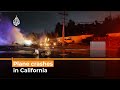 Plane crashes in California’s El Cajon city | AJ #shorts