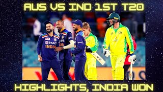 AUS Vs IND 1st T20| Highlights| Ind Vs Aus Highlights, Manuka Oval Canberra| 04 Dec 2020| WCC