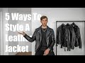 How To Style A Leather Jacket | Mens Fashion 2021