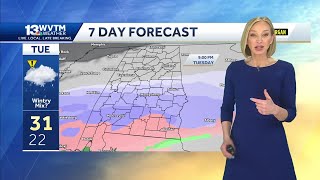 A brief warmup for Alabama before a blast of dangerous cold and the threat of winter weather arrives