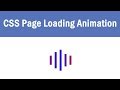 CSS Page Loading Animation| Facebook page loader | CSS Animation | website designing tutorials
