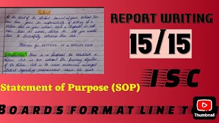 ISC Sample Statement of Purpose |How to Write a Perfect SOP |