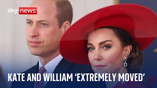 Kate and William 'extremely moved' by 'public's warmth' after cancer announcement