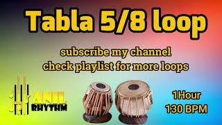 TABALA 5/8 LOOPS || 5/8 Tabla Loop || FOR PRACTICE || 100BPM || 1 HOUR || high quality || free loops