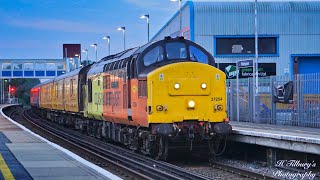 *Rare*Class 37: Colas Rail 37254 \u0026 37175 Visit Wokingham Top n Tailed On This Months 3Q05