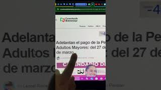 💰Desde el 27 de febrero hasta el 24 de marzo, miles recibirán el pago de su pensión de adelantada