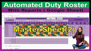 #290-How to Create Automated Monthly Duty Roster in Google Sheet | Automated Shift Schedule (Part-3)