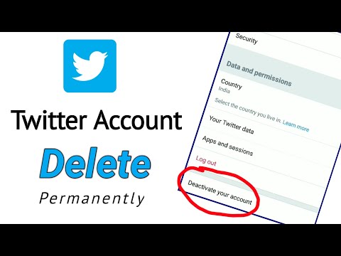 Permanently delete Twitter account । How to permanently delete a Twitter account । #With me