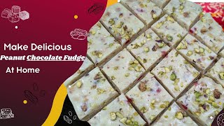 White Chocolate Fudge | Peanut Chocolate Fudge  | Chocolate Barfi Recipe |  Anita`s रसोई |