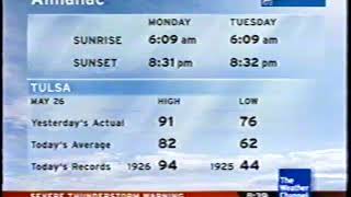 The Weather Channel IntelliStar 1 SD Local Forecast — 2008-05-26T20:38-0500 — Tulsa, OK