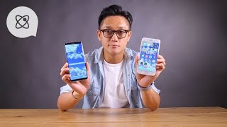 Note 8屏幕鮮色搶眼　iPhone 8靚景深自然寫實