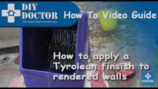 How to apply a Tyrolean Finish