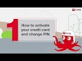 How to activate your credit card and change PIN