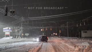 04-19-2022 Binghamton, New York - Winter Storm, Vehicle Accidents on i-81, Snow Removal, Trees Down