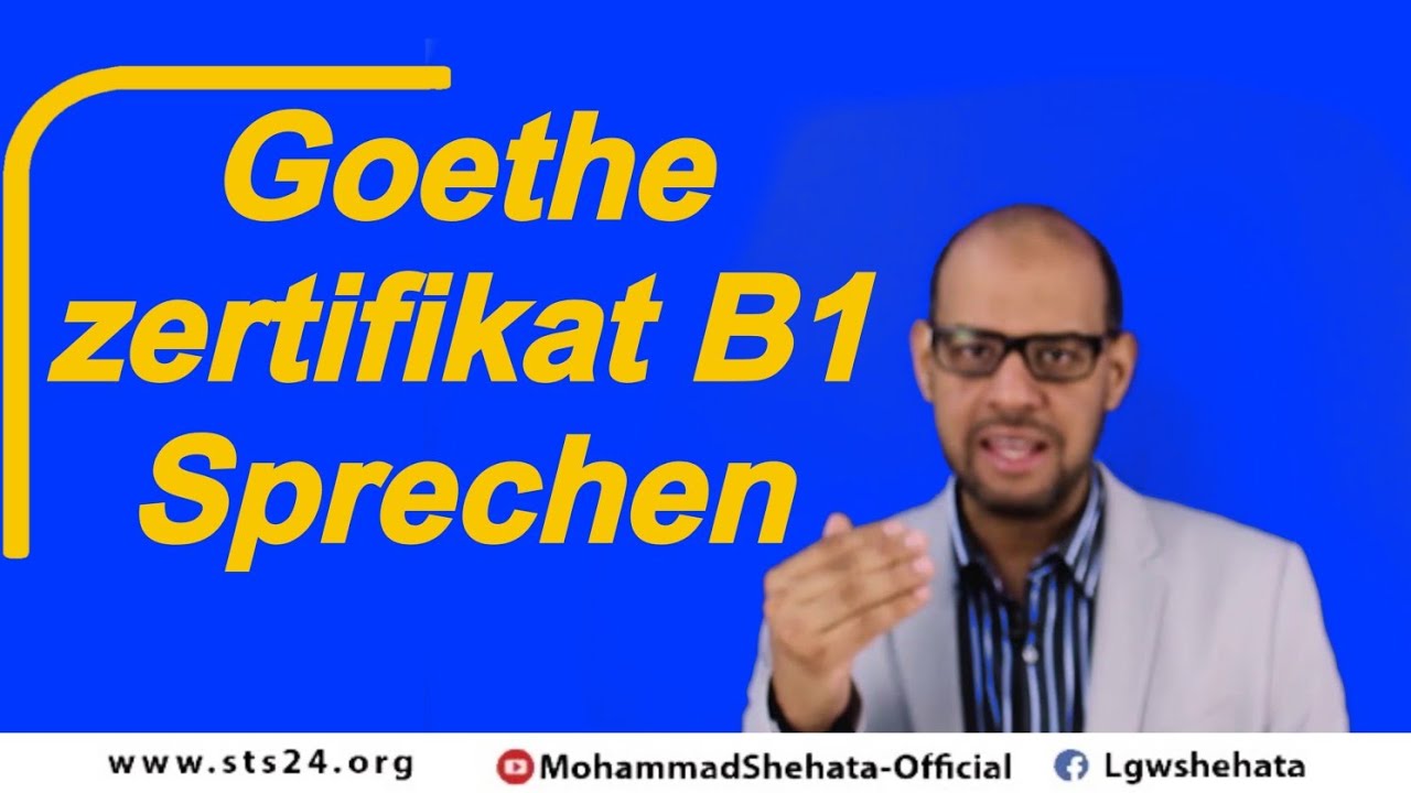 Goethe Zertifikat B1 Sprechen - YouTube