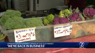 Omaha Farmers Market opens in the Old Market