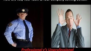 Professional v's Unprofessional Behaviour (Funny)