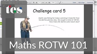 Maths ROTW 101 - KS2 Maths Investigations