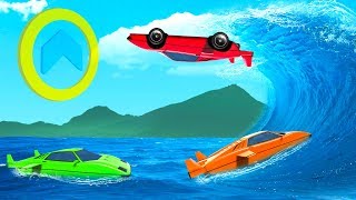 Can You Make The IMPOSSIBLE WAVE JUMP? - GTA 5 Funny Moments