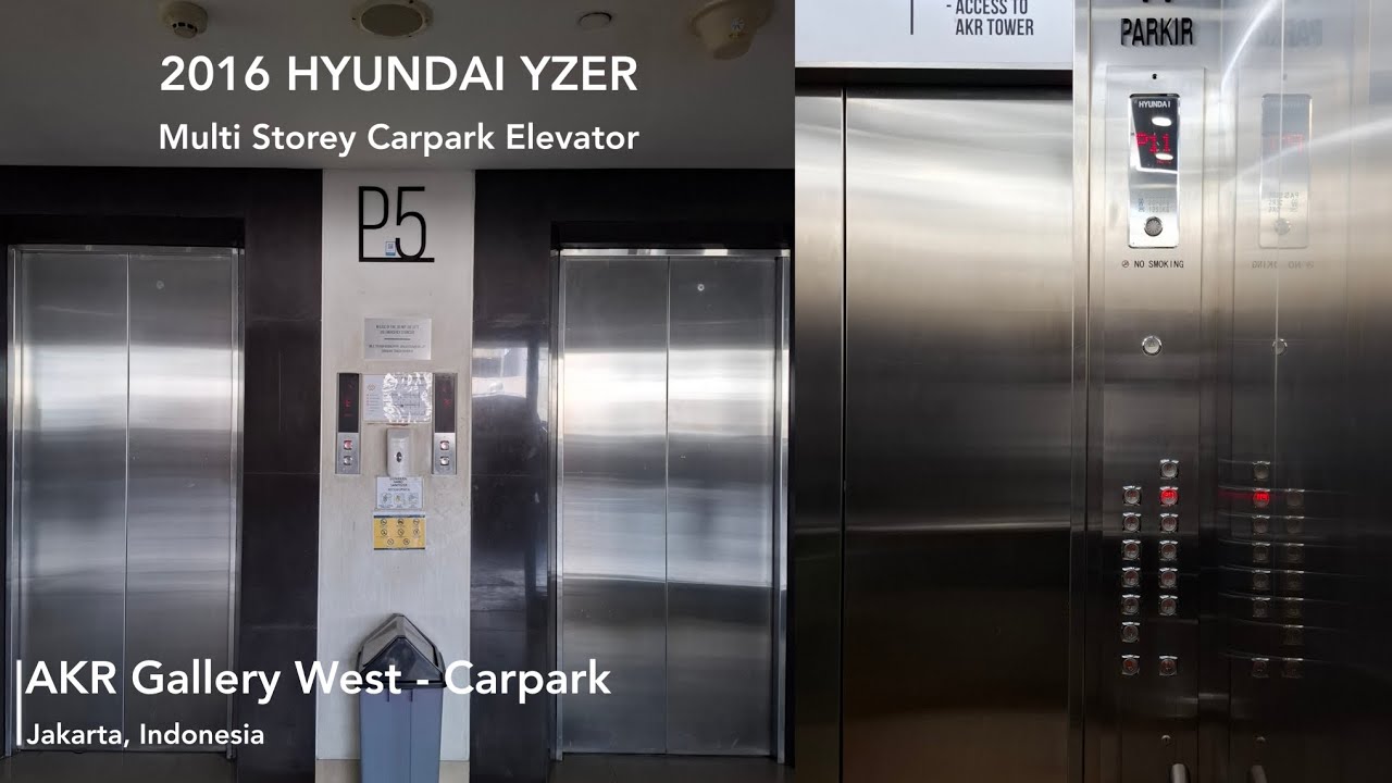 Hyundai Yzer Mrl Elevator At Akr Gallery West Carpark Jakarta Youtube