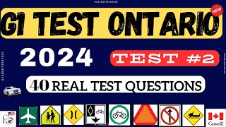 G1 test Ontario 2024 | G1 Practice Test Ontario 2024 | G1 Driving Test - All 2024 Exam Questions