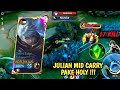 BEST BUILD AND EMBLEM JULIAN 2024 - BUILD JULIAN ONE HIT || GAMEPLAY JULIAN🔥 - MLBB