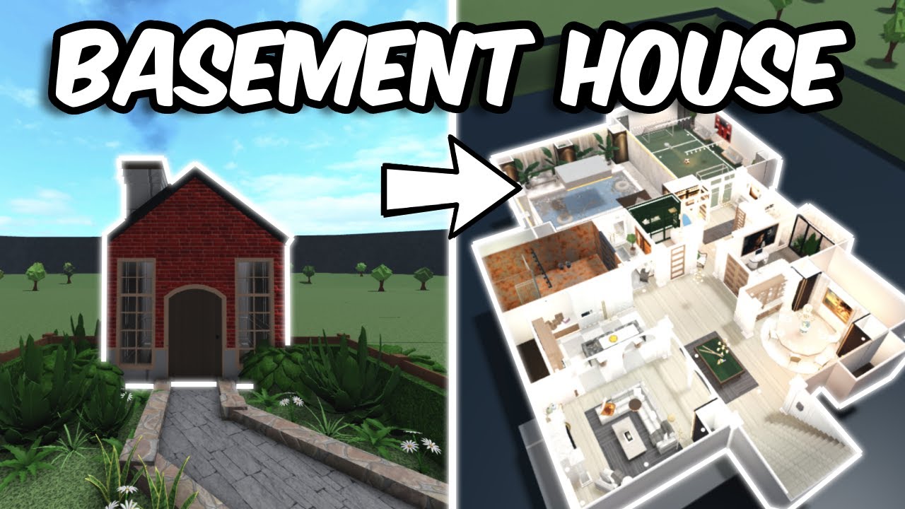 Building A Basement House In Bloxburg Youtube