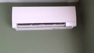 Mitsubishi Hyper Heat ductless system in bedroom