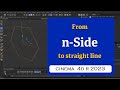 How to use n-Side to create a straight line in Cinema 4D 2023  @MaxonVFX​