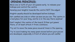 32 Basic Opening Principles