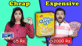 Cheap Vs Expensive Food Challenge | Food Challenge India | Hungry Birds