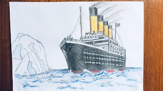 How to Draw the Titanic :easy drawing step by step