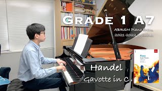 Grade 1 A8 | Handel - Gavotte in C | ABRSM Piano Exam 2025-2026 | Stephen Fung 🎹