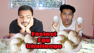 World's Fastest Egg Eating Challenge Without Water In Hindi | Funny Punishment | Crunch Comedy