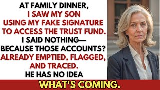 At Family Dinner, I Accidentally Saw My Son Using My Fake Signature To…