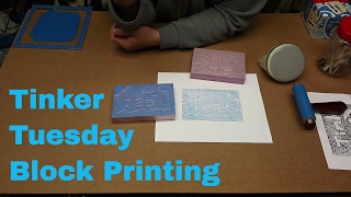 Tinker Tuesday - Block printing