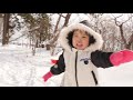 いっちゃんこ　２歳２カ月　初めての雪遊び