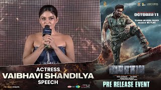 Actress Vaibhavi Shandilya Speech @ Martin Pre-Release Event | Dhruva Sarja | AP Arjun