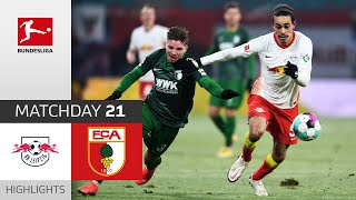 RB Leipzig - FC Augsburg | 2-1 | Highlights | Matchday 21 – Bundesliga 2020/21