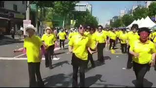 아모르파티  제7회세계거리춤축제 라인댄스 거리퍼레이드 2018.