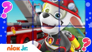 PAW Patrol Puzzle Game Mix-Up Adventures #18! ft. Fire Truck Marshall 🔥 \u0026 Cat Pack | Nick Jr.