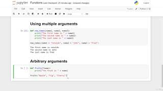 The arbitrary arguments Python programming@57