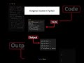 Build a Hangman Game in Python 🐍 | Beginner Python Project #developer #programming #python #project