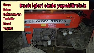 Massey Ferguson Traktör Çalışmıyor / Soğuk Havada Tamirat