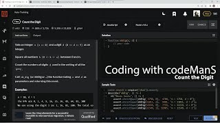 Codewars 7 kyu Count the Digit JavaScript