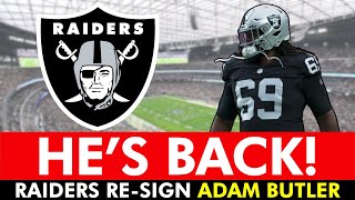 Las Vegas Raiders Re-Sign Adam Butler In 2024 NFL Free Agency | Raiders News